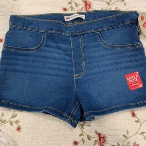 Levi's Kids Blue Denim Shorts